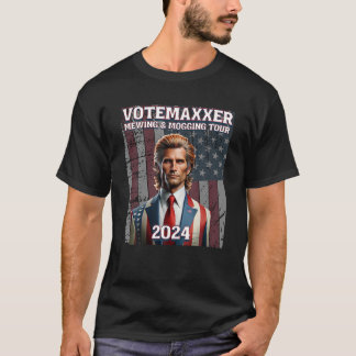 T-shirt Visite de Looksmaxxing Votemaxxer Mewing et Moggin