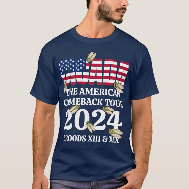 T-shirt Visite de retour 2024 aux États-Unis (Devant)