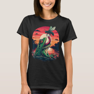 T-shirt Visite de retour du Canada Funky Frog Catching Can