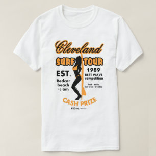 T-shirt Visite de surf de Cleveland Concours de Surf de Re