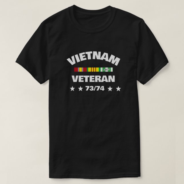 T-SHIRT VISITE DU VIETNAM EN SERVICE 73-74 (Design devant)