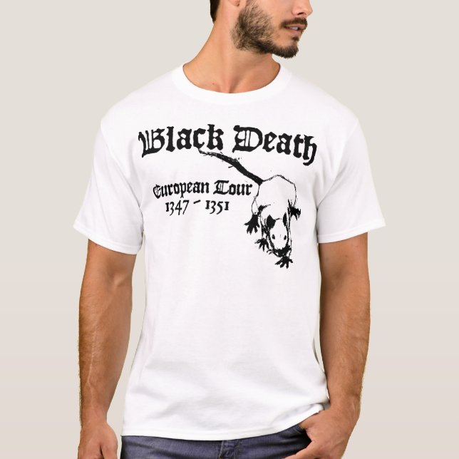 T-shirt Visite européenne de la mort noire (Devant)