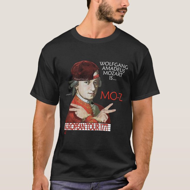 T-shirt Visite européenne de Mozart avant foncé de s de (Devant)