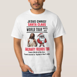 T-shirt Visite Offensive de Jésus et Père Noël Imaginary F