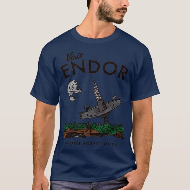 T-shirt Visiter Endor Funny (Devant)