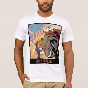 T-shirt Visiter l'Inde colorée