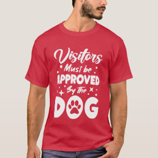 T-shirt Visiteurs Approuvés par Dog Dog Maman Dogfather dr