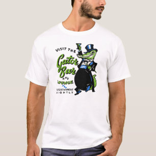 T-shirt Visitez la barre et le salon d'alligator