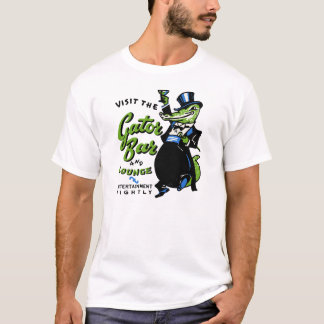 T-shirt Visitez la barre et le salon d'alligator