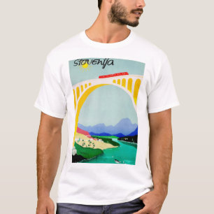 T-shirt Visitez la Slovénie Verte, de Luxe et Diversifiée