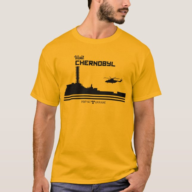T-shirt Visitez Tchernobyl - Plante nucléaire (Devant)