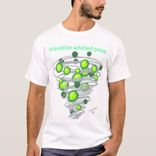 T-shirt Visualiser les Petits Pois Tourbillonnants