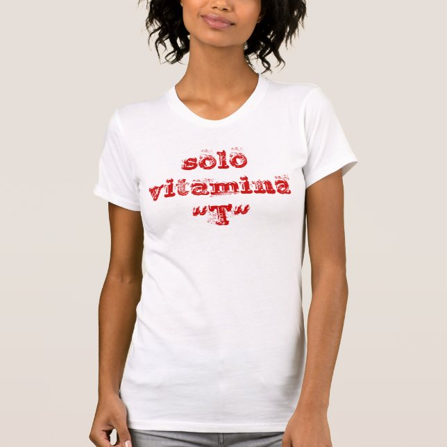 T-shirt vitamina solo "T " (Devant)