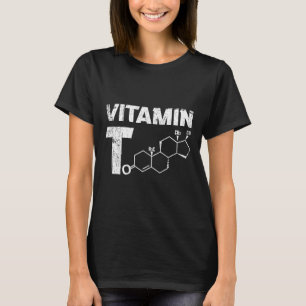 T-shirt Vitamine T Testosteron Bodybuilding Salle De Fitne