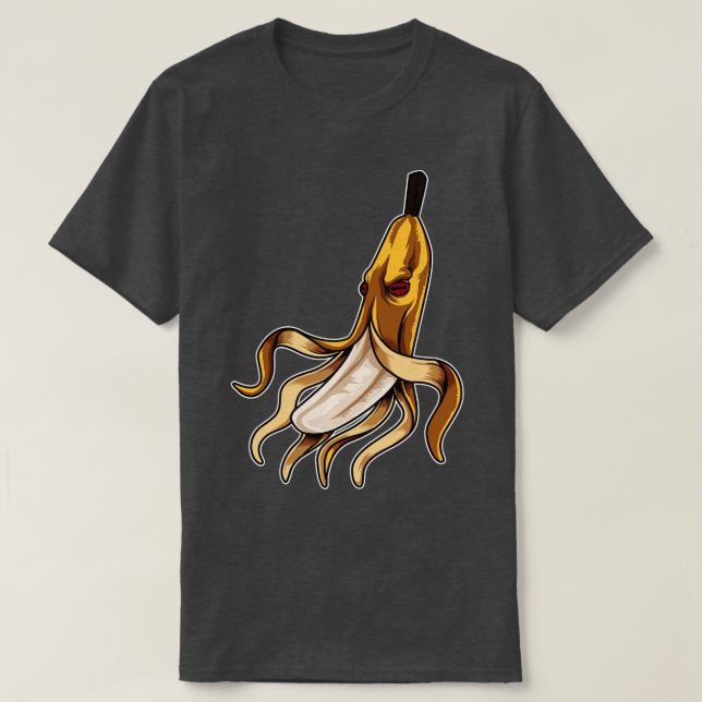 T-shirt Vitamines sous-marines de la pieuvre banane (Design devant)