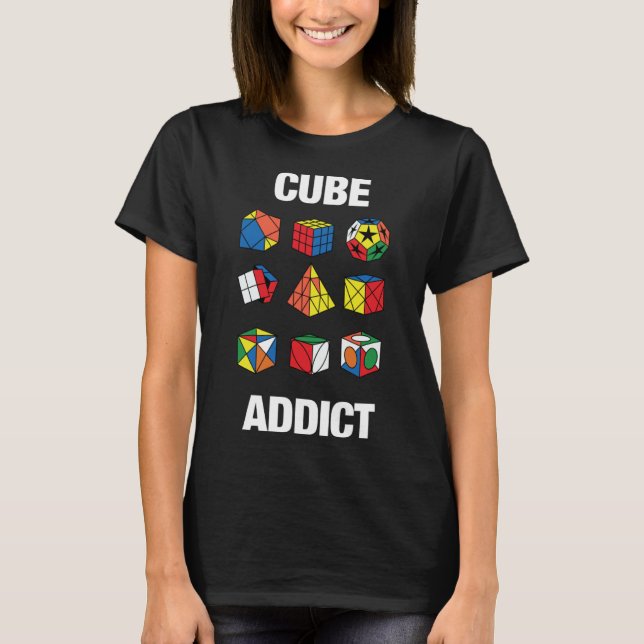 T-shirt Vitesse Cube Cube de puzzle (Devant)
