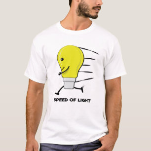 T-shirt Vitesse De Lumière - Amusante Bulbe De Coureur