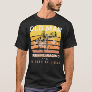 T-shirt Vitesse Divine : Vieux Mans Grumpy Jésus Joy en RC