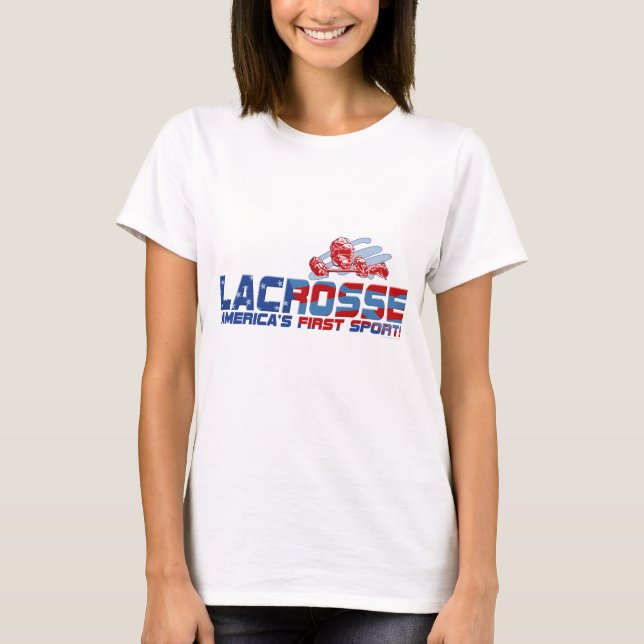 T-shirt Vitesse du sport de l'Amérique de lacrosse (Devant)
