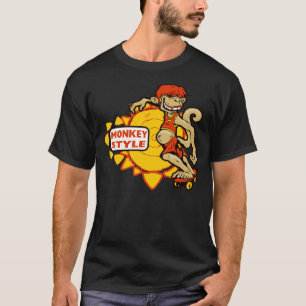 T-shirt Vitesse faisante de la planche à roulettes de