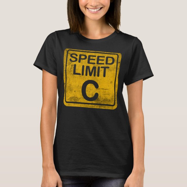 T-shirt Vitesse Limite C Grunge Physique Distressée Mème N (Devant)
