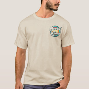 T-shirt Vitesse Limite Retro Rainbow Concert Conception de