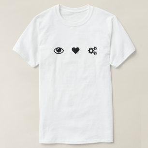 T-shirt Vitesses de coeur d'oeil