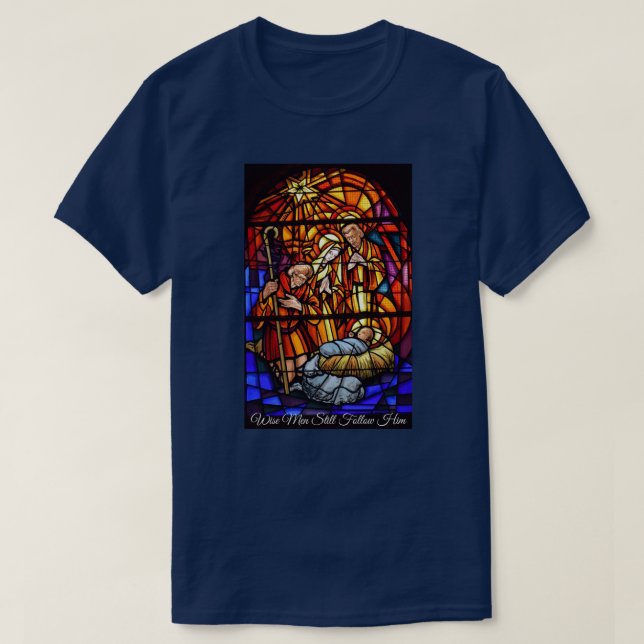 T-shirt Vitrail Vitre Joli cadeau de Noël (Design devant)
