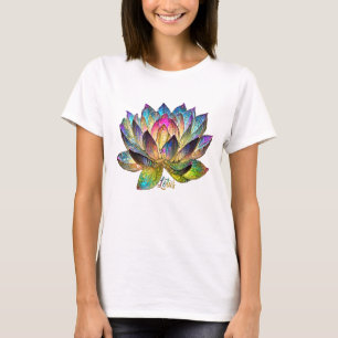 T-shirt Vitraux Fleur de Lotus Colorée