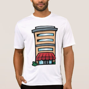 T-shirt Vitrine et immeuble de bureaux