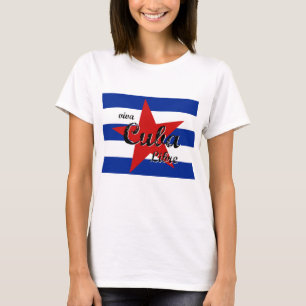 T-shirt Viva Cuba Libre, La Havane, Fidel Castro, Che Guev