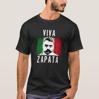 T-shirt Viva Emiliano Zapata Drapeau Mexicain Patriotique