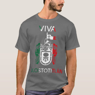 T-shirt Viva Jalostotitlan Jalisco Estado De Mexico Escudo
