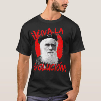 T-shirt Viva La Evolucion Darwin