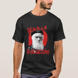 T-shirt Viva La Evolucion Darwin