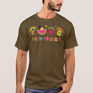 T-shirt Viva Meico Fiesta Party Cactus Chili Avocado Meica