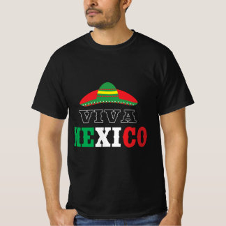 T-shirt Viva Mexico Sombrero Design de fête