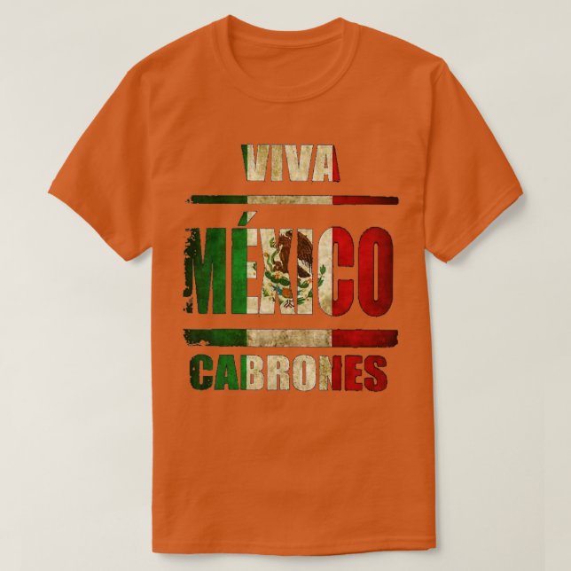 T-shirt VIva Mexique Cabrones et noël mexique (Design devant)