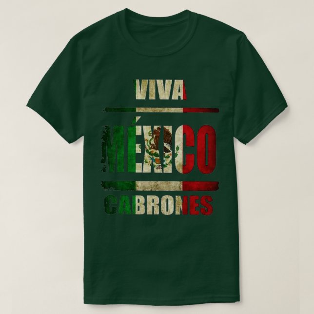 T-shirt VIva Mexique Cabrones et noël mexique (Design devant)