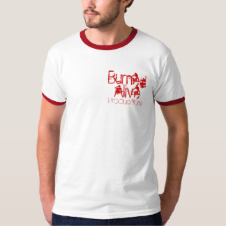 T-shirt vivant brûlé de productions