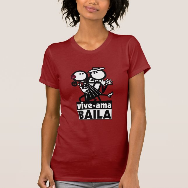 T-SHIRT VIVE AMA BAILA (Devant)