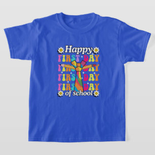 T-shirt Vive la première journée sous la pluie d'arcs-en-c