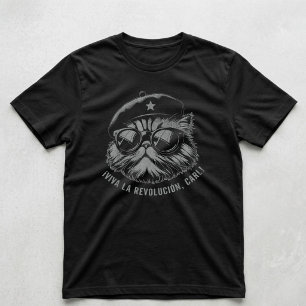 T-shirt Vive La Révolution Carl Amateur de Chat Animal Fél