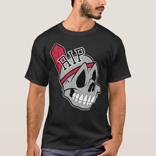 T-shirt Vive Le Chef Distressed Cleveland Baseball  (Devant)