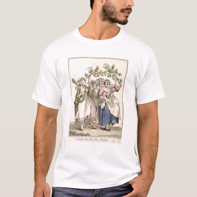 T-shirt Vive le Roi, La Nation de Vive (Devant)