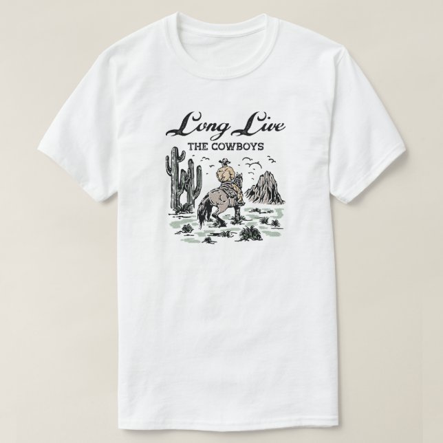 T-shirt Vive Les Cowboys (Design devant)