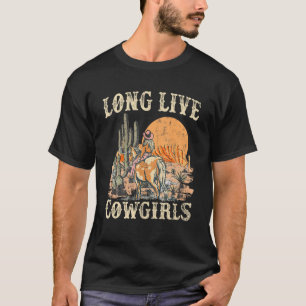 T-shirt Vive Rodeo Western Country Cowgirls Gr