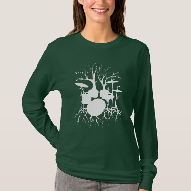 T-shirt Vivent le battement au rythme du ~drum 1 de (Devant)