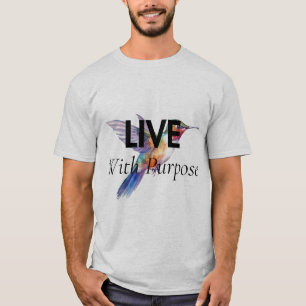 T-shirt Vivez avec un but Motivation Inspirationnelle