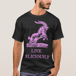 T-shirt Vivez Délicieusement En Rose